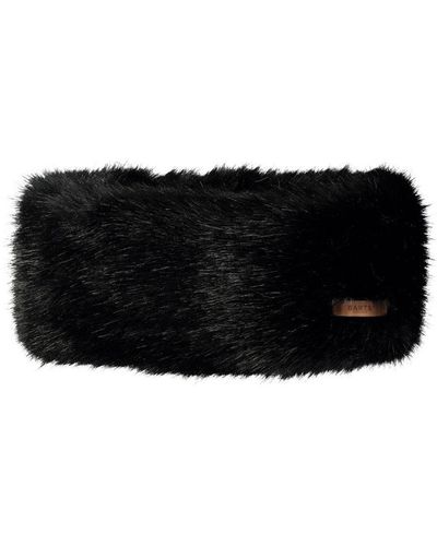 Barts Soft Fluffy Feel Faux Fur Fleece Lined Headband - Black
