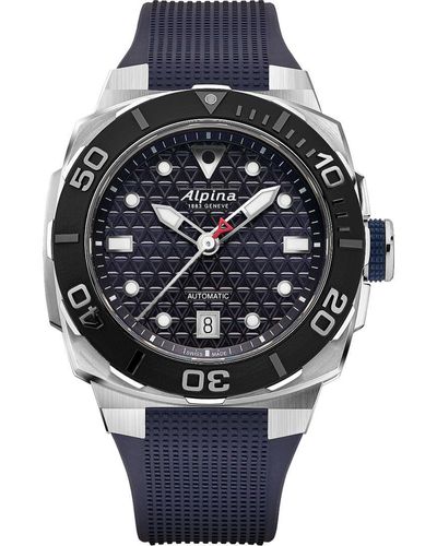 Alpina Seastrong Diver Extreme Watch Al-525N3Ve6 Rubber - Grey
