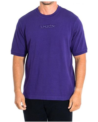 La Martina Short Sleeve T-Shirt Tmr008-Js303 - Purple