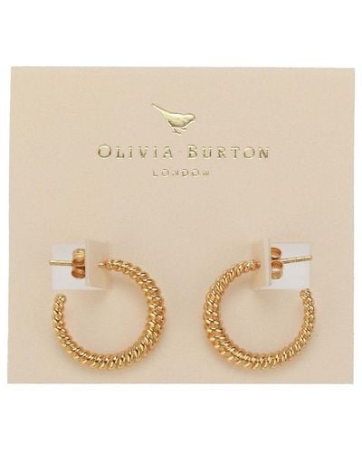 Olivia Burton Accessories Classic Rope Hoop Earrings - Natural