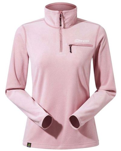 Berghaus Womenss Prism 2.0 Half-Zip Micro Fleece - Pink