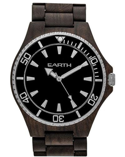 Earth Wood Centurion Bracelet Watch - Black
