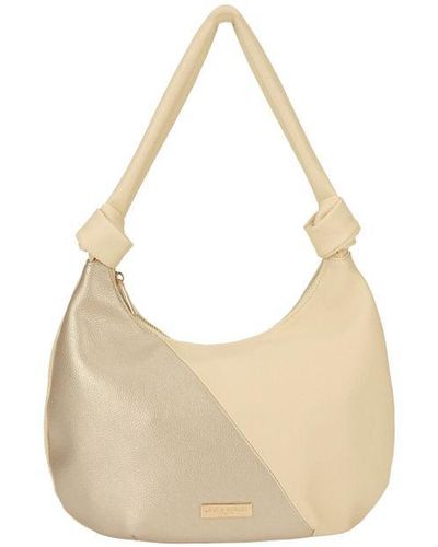 Laura Ashley Gold-cream Shoulder Bag Fabric - White