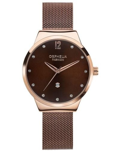 Orphelia Fashion Optima Watch Of714813 Stainless Steel - Brown