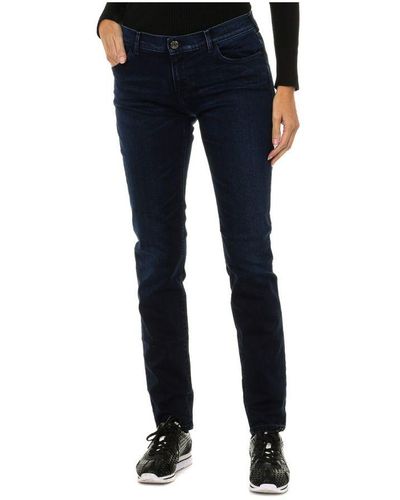 Armani Lange Broek Jeans - Blauw