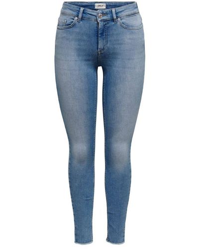 ONLY Skinny Jeans Onlblush Light Medium Blue Denim - Blauw