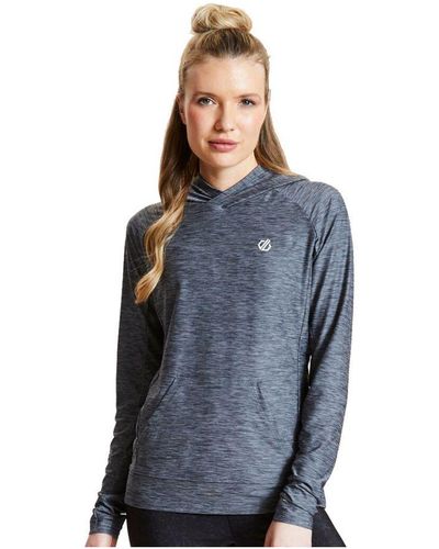 Dare 2b Sprint Cty Long Sleeve Hooded Jersey Top - Blue