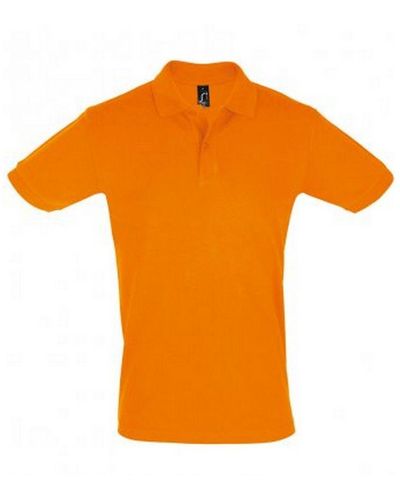 Sol's Perfect Pique Short Sleeve Polo Shirt () Cotton - Orange