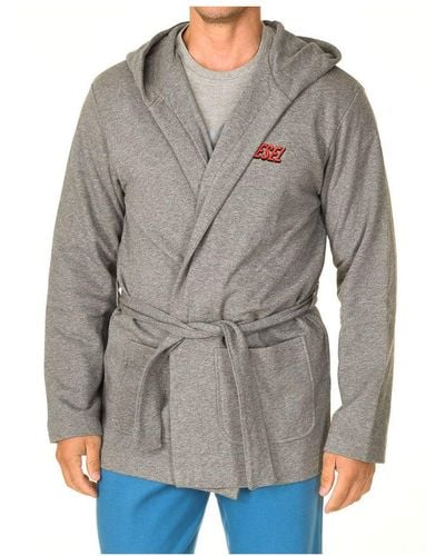 DIESEL Long Sleeve Robe With Knot Closure A03070-0ceaa Man - Grey