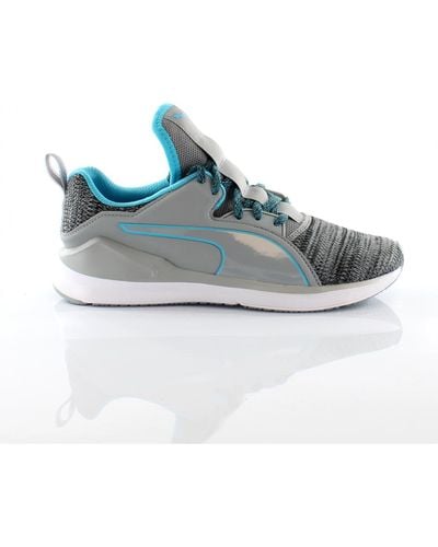 PUMA Fierce Lace Knit Grey Up Trainers Running Shoes 189464 03 - Blue