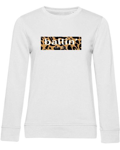 Ballin Amsterdam Est. 2013 Sweaters Panter Block Sweater Wit