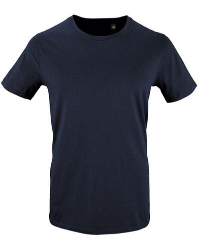 Sol's Milo Organic T-shirt (franse Marine) - Blauw