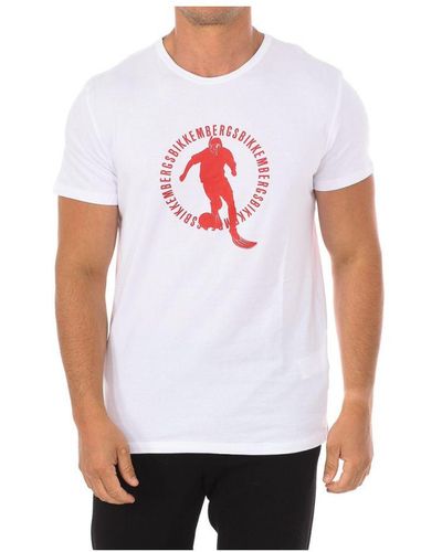 Bikkembergs T-shirt Met Korte Mouwen Pupine - Wit