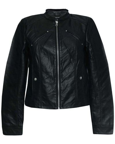 Vero Moda S Favodona Faux Leather Jacket - Black