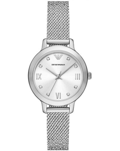 Emporio Armani Cleo Watch Ar11584 Stainless Steel (Archived) - Metallic
