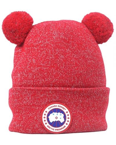 Canada Goose X Angel Chen Double Pom Toque Beanie - Red