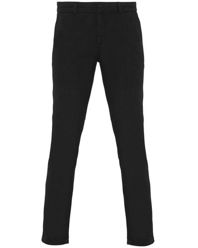 Asquith & Fox Ladies Casual Chino Trousers () - Black