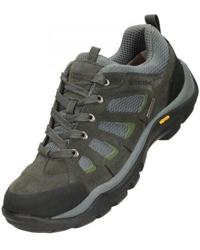 Mountain Warehouse Field Extreme Suede Waterproof Walking Shoes () - Grey