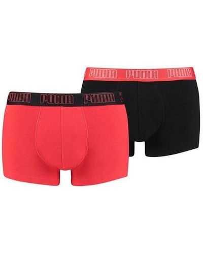 PUMA Basic Trunk 2 Pack Cotton - Red