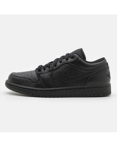 Nike Air Jordan 1 Low Sneakers In Zwart/zwart/wit