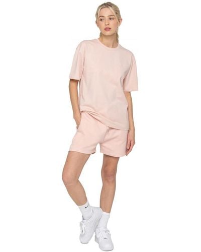 Enzo T-Shirt Tracksuit With Shorts - Pink