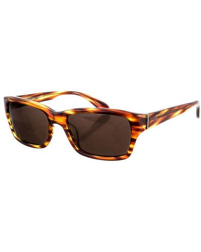 La Martina Rectangular Shaped Acetate Sunglasses Lm50604 - Brown