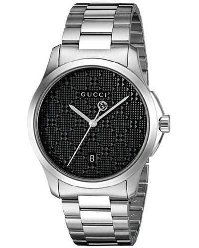 Gucci Ya126460 Watch Stainless Steel - Black