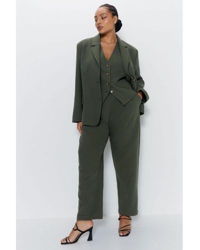 Warehouse Plus Tailored Tapered Trouser - Green