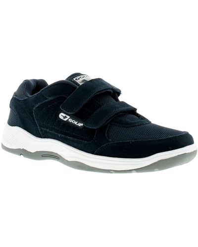 Gola Trainers Belmont Suede Wide Touch Fastening - Blue