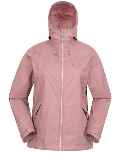 Mountain Warehouse Ladies Swerve Packaway Waterproof Jacket () - Pink