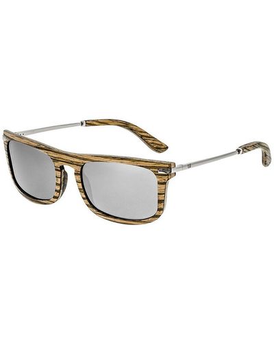 Earth Wood Queensland Polarized Sunglasses - Metallic