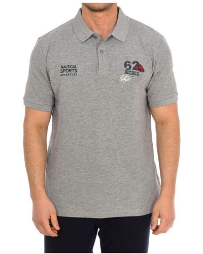 Daniel Hechter Short-Sleeved Polo Shirt 75104-181990 - Grey
