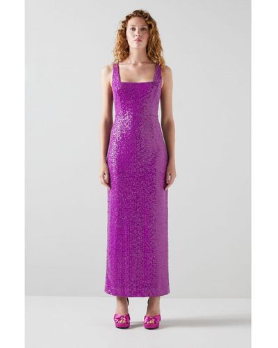 LK Bennett Winter Dresses - Purple
