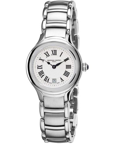 Frederique Constant Frédérique Silver Watch Fc-220m2er6b Stainless Steel - Grey