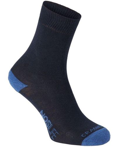 Craghoppers Ladies Single Nosilife Travel Sock (Dark/Soft Denim) - Blue