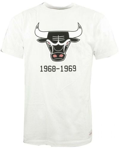Mitchell & Ness Chicago Bulls Team Logo T-shirt - White