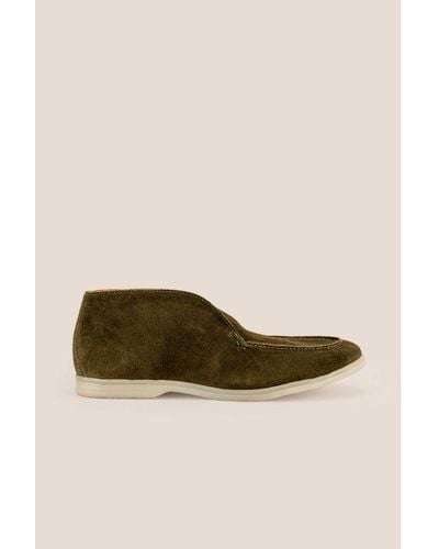 Oswin Hyde Damien Suede Loafer - Natural