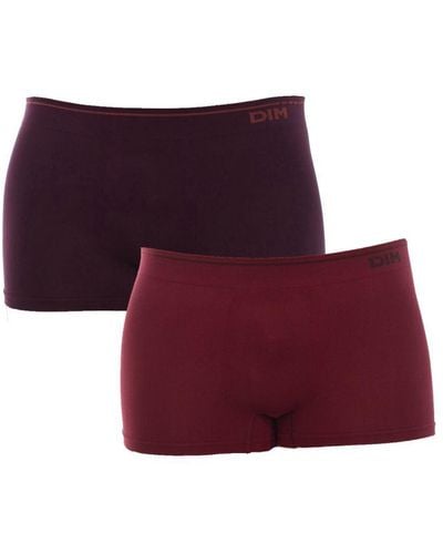 DIM Pack-2 Boxers Unno Basic Seamless D05Hf - Red