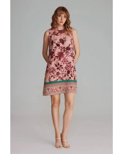 GUSTO Printed Sleeveless Dress - Multicolour
