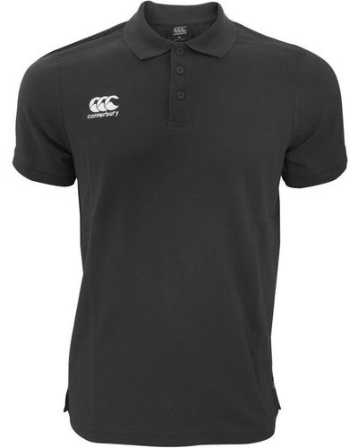 Canterbury Waimak Korte Mouw Pique Polo Shirt (zwart)