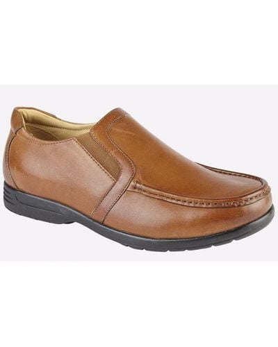 Roamers Newfield Loafer Extra Wide - Brown