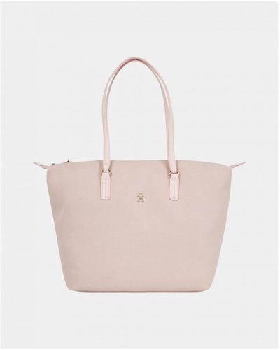 Tommy Hilfiger Poppy Canvas Tote Bag - Natural