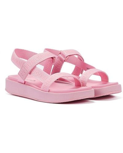 HUGO Emma Strap Sandals - Pink