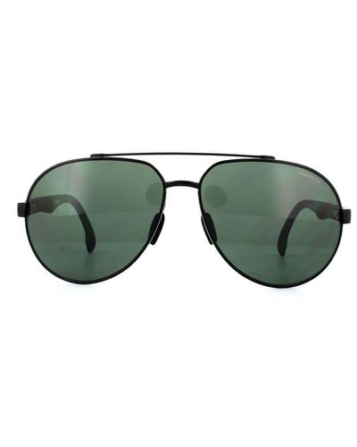 Carrera Aviator Mens Black Green Zonnebril - Groen