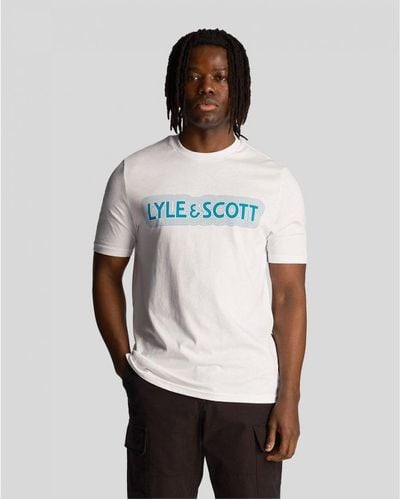 Lyle & Scott Vibrations Print T-Shirt - White