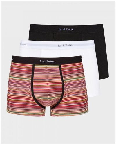 Paul Smith 3 Pack Mixed Trunks - White