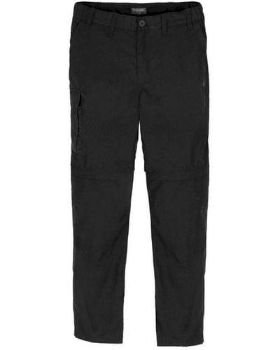 Craghoppers Expert Kiwi Convertible Tailored Trousers () - Black