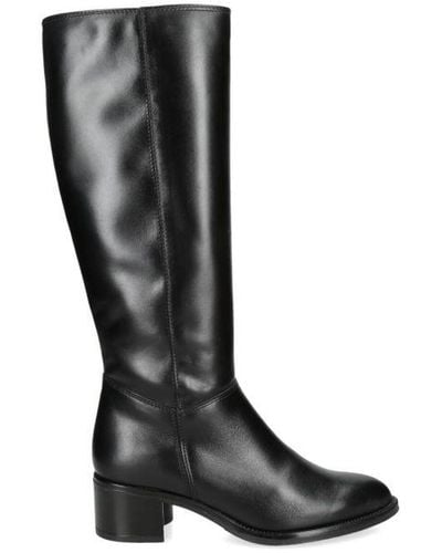 Carvela Kurt Geiger Leather Spectate High Leg Boots Leather - Black