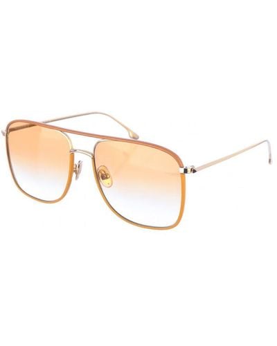 Victoria Beckham Metal Sunglasses With Rectangular Shape Vb210Sl - White