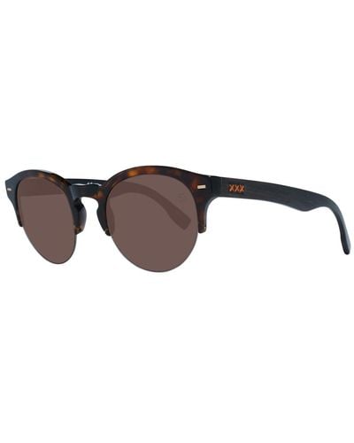 Zegna Sunglasses Zc0008 50 52j - Bruin